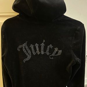Vintage Juicy Couture black zip up jacket size medium